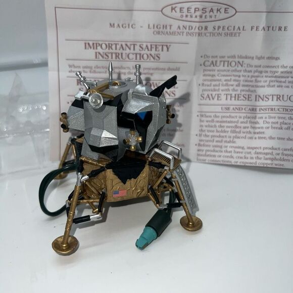 Hallmark Vintage 1998 Apollo Lunar Module Journeys into Space Series, Hallmark K - Picture 7 of 11